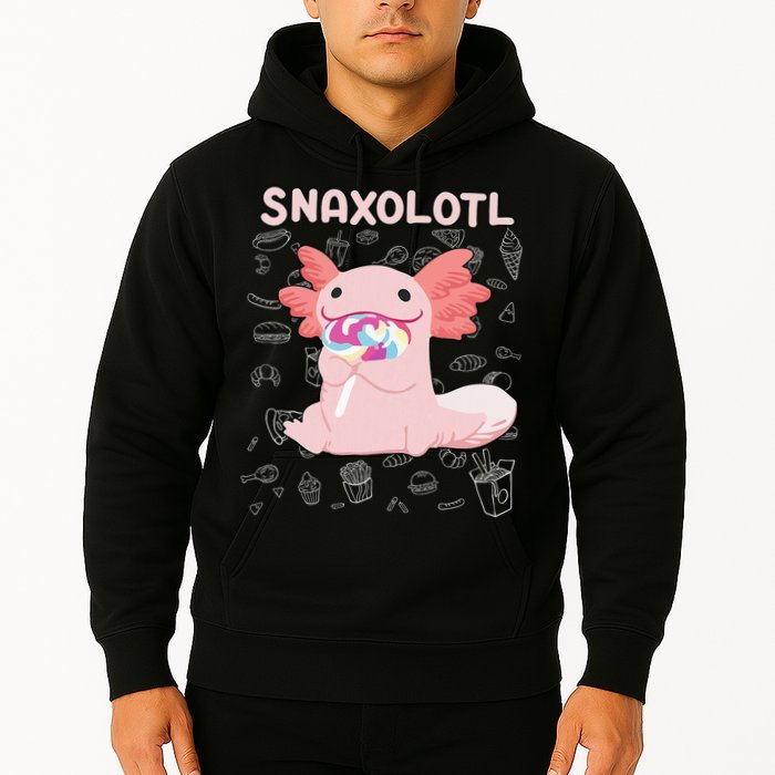 Axolotl Sweets Lollipop Snaxolotl Kawaii Axolotl Hoodie