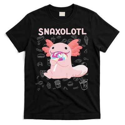 Axolotl Sweets Lollipop Snaxolotl Kawaii Axolotl T-Shirt