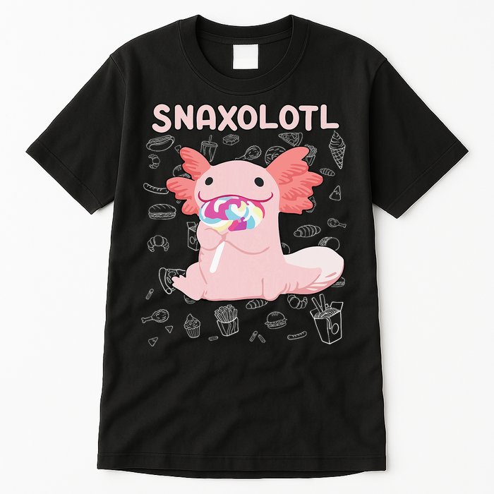 Axolotl Sweets Lollipop Snaxolotl Kawaii Axolotl Tall T-Shirt