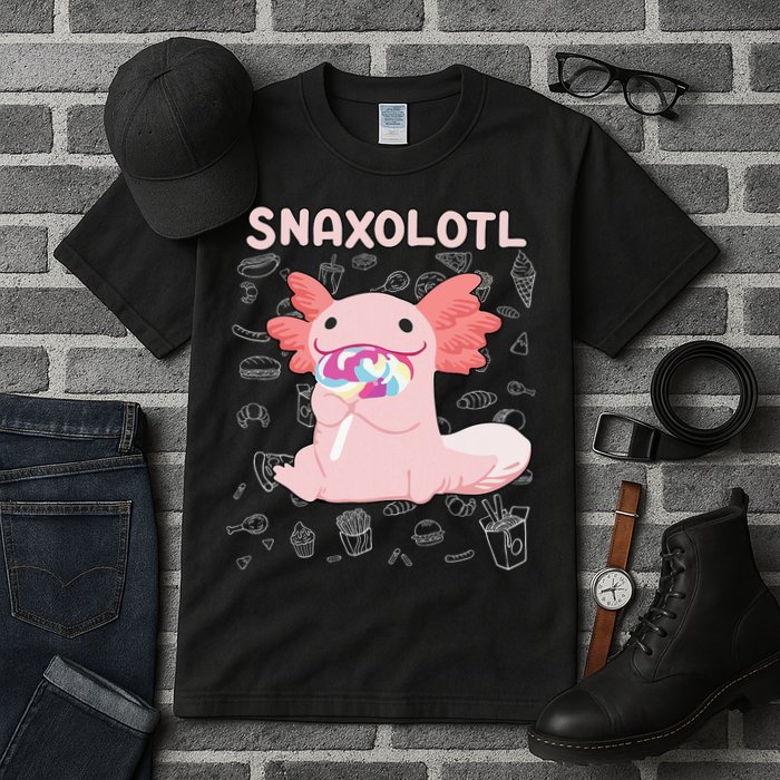 Axolotl Sweets Lollipop Snaxolotl Kawaii Axolotl Tall T-Shirt