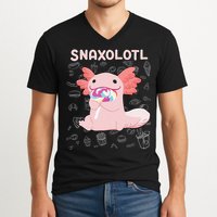 Axolotl Sweets Lollipop Snaxolotl Kawaii Axolotl V-Neck T-Shirt