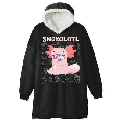 Axolotl Sweets Lollipop Snaxolotl Kawaii Axolotl Hooded Wearable Blanket