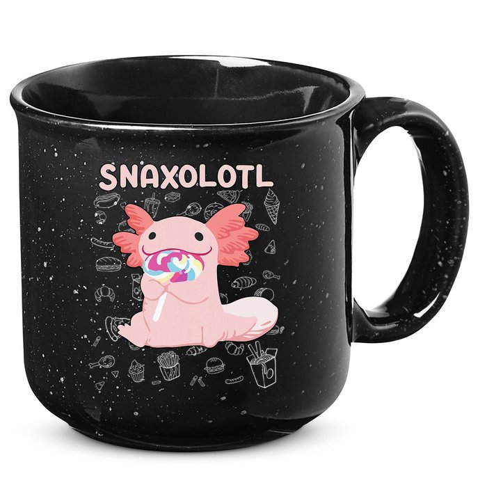 Axolotl Sweets Lollipop Snaxolotl Kawaii Axolotl 15oz Campfire Ceramic Mug