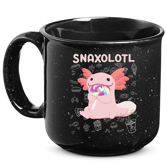 Axolotl Sweets Lollipop Snaxolotl Kawaii Axolotl 15oz Campfire Ceramic Mug