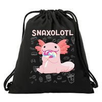 Axolotl Sweets Lollipop Snaxolotl Kawaii Axolotl Drawstring Bag