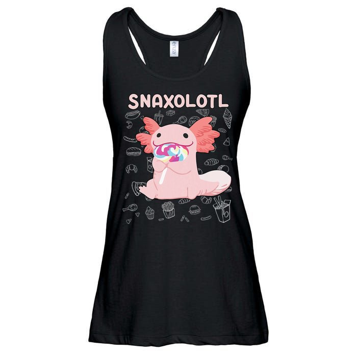 Axolotl Sweets Lollipop Snaxolotl Kawaii Axolotl Ladies Essential Flowy Tank