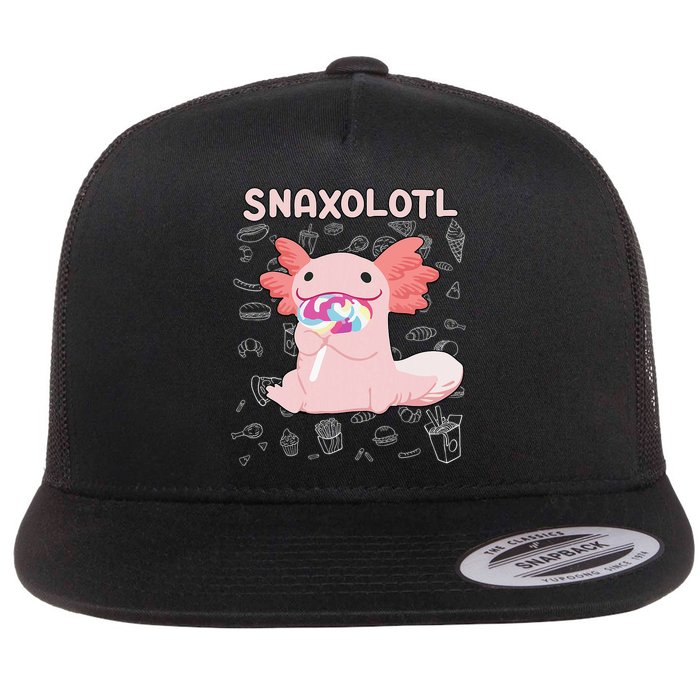 Axolotl Sweets Lollipop Snaxolotl Kawaii Axolotl Flatbill Hat