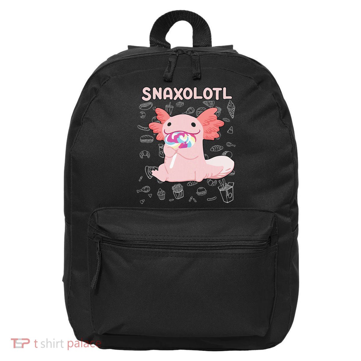 Axolotl Sweets Lollipop Snaxolotl Kawaii Axolotl 16 in Basic Backpack