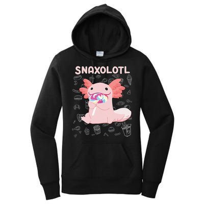 Axolotl Sweets Lollipop Snaxolotl Kawaii Axolotl Women's Pullover Hoodie