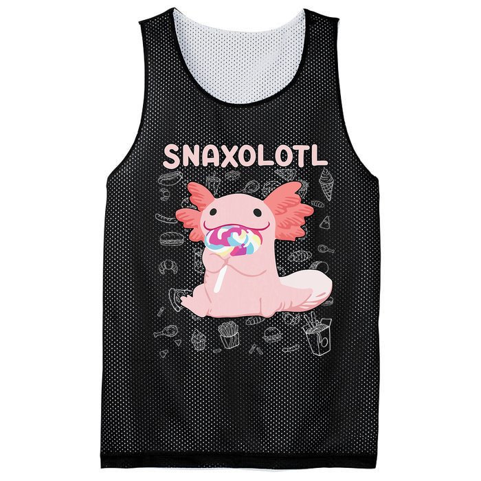Axolotl Sweets Lollipop Snaxolotl Kawaii Axolotl Mesh Reversible Basketball Jersey Tank