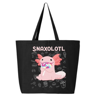 Axolotl Sweets Lollipop Snaxolotl Kawaii Axolotl 25L Jumbo Tote