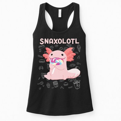 Axolotl Sweets Lollipop Snaxolotl Kawaii Axolotl Womens Tank Top