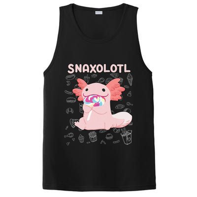Axolotl Sweets Lollipop Snaxolotl Kawaii Axolotl PosiCharge Competitor Tank