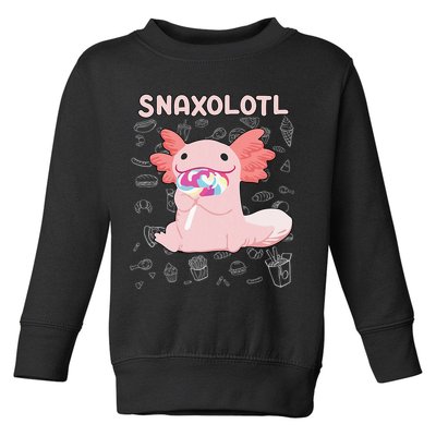 Axolotl Sweets Lollipop Snaxolotl Kawaii Axolotl Toddler Sweatshirt