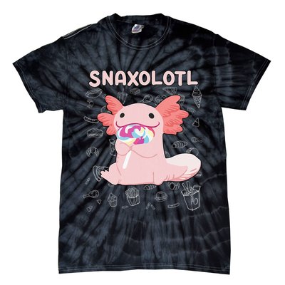 Axolotl Sweets Lollipop Snaxolotl Kawaii Axolotl Tie-Dye T-Shirt