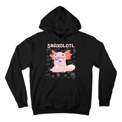 Axolotl Sweets Lollipop Snaxolotl Kawaii Axolotl Tall Hoodie