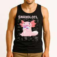 Axolotl Sweets Lollipop Snaxolotl Kawaii Axolotl Tank Top