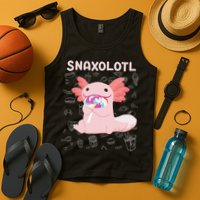 Axolotl Sweets Lollipop Snaxolotl Kawaii Axolotl Tank Top
