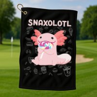 Axolotl Sweets Lollipop Snaxolotl Kawaii Axolotl Golf Towel