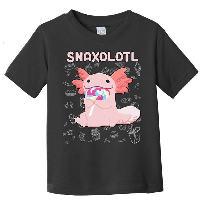 Axolotl Sweets Lollipop Snaxolotl Kawaii Axolotl Toddler T-Shirt