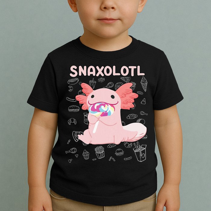 Axolotl Sweets Lollipop Snaxolotl Kawaii Axolotl Toddler T-Shirt