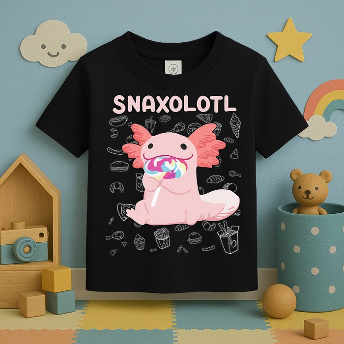 Axolotl Sweets Lollipop Snaxolotl Kawaii Axolotl Toddler T-Shirt