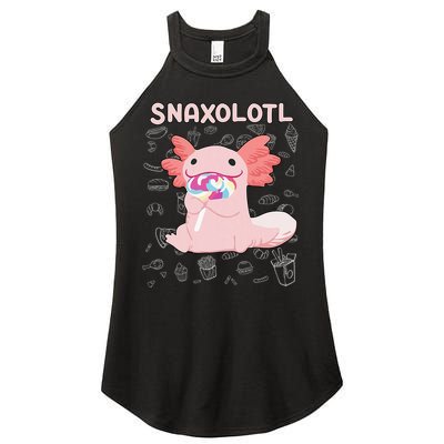 Axolotl Sweets Lollipop Snaxolotl Kawaii Axolotl Women's Perfect Tri Rocker Tank