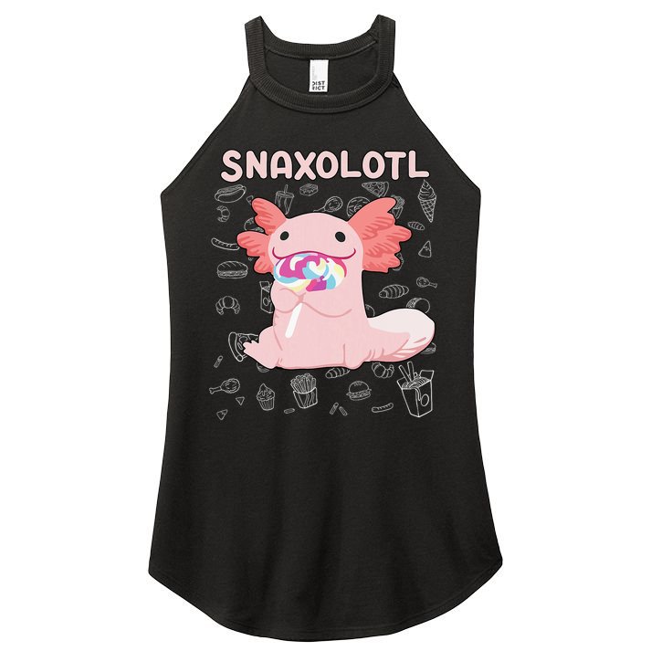Axolotl Sweets Lollipop Snaxolotl Kawaii Axolotl Women's Perfect Tri Rocker Tank