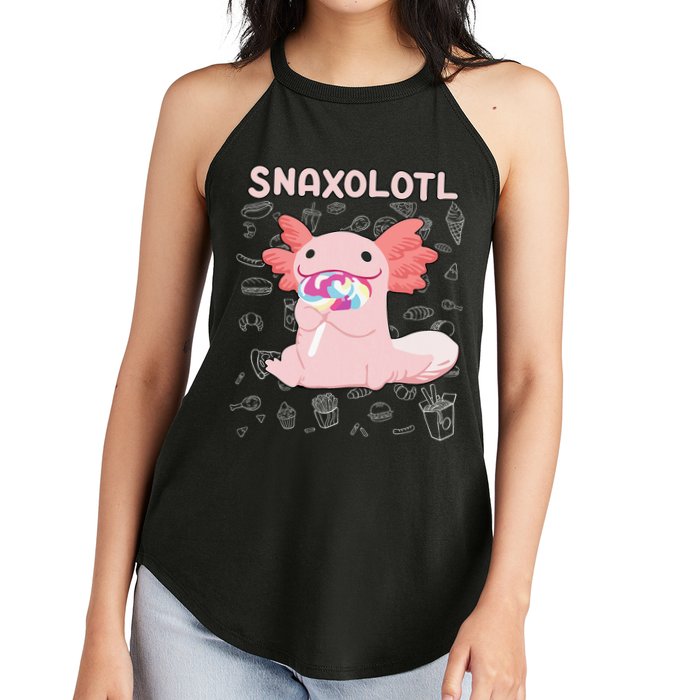 Axolotl Sweets Lollipop Snaxolotl Kawaii Axolotl Women's Perfect Tri Rocker Tank
