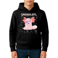Axolotl Sweets Lollipop Snaxolotl Kawaii Axolotl Kids Hoodie