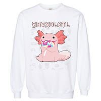 Axolotl Sweets Lollipop Snaxolotl Kawaii Axolotl Garment-Dyed Sweatshirt