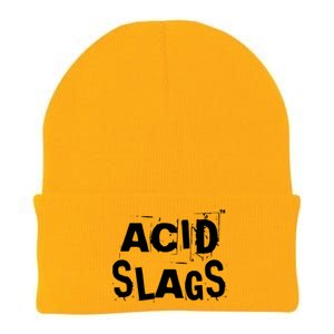 ACID SLAGS Logo Knit Cap Winter Beanie