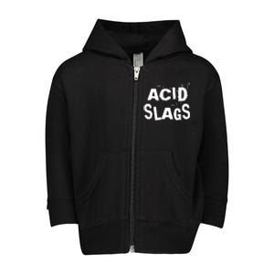 ACID SLAGS Logo Toddler Zip Fleece Hoodie