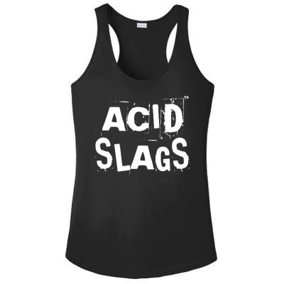 ACID SLAGS Logo Ladies PosiCharge Competitor Racerback Tank