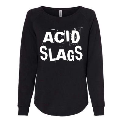 ACID SLAGS Logo Womens California Wash Sweatshirt