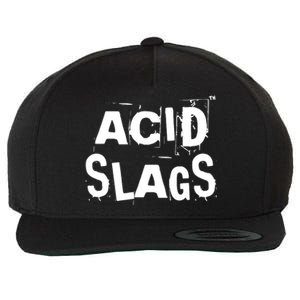 ACID SLAGS Logo Wool Snapback Cap