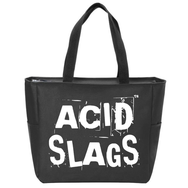 ACID SLAGS Logo Zip Tote Bag