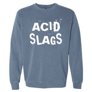 ACID SLAGS Logo Garment-Dyed Sweatshirt