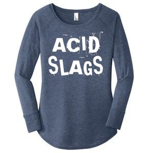 ACID SLAGS Logo Women's Perfect Tri Tunic Long Sleeve Shirt