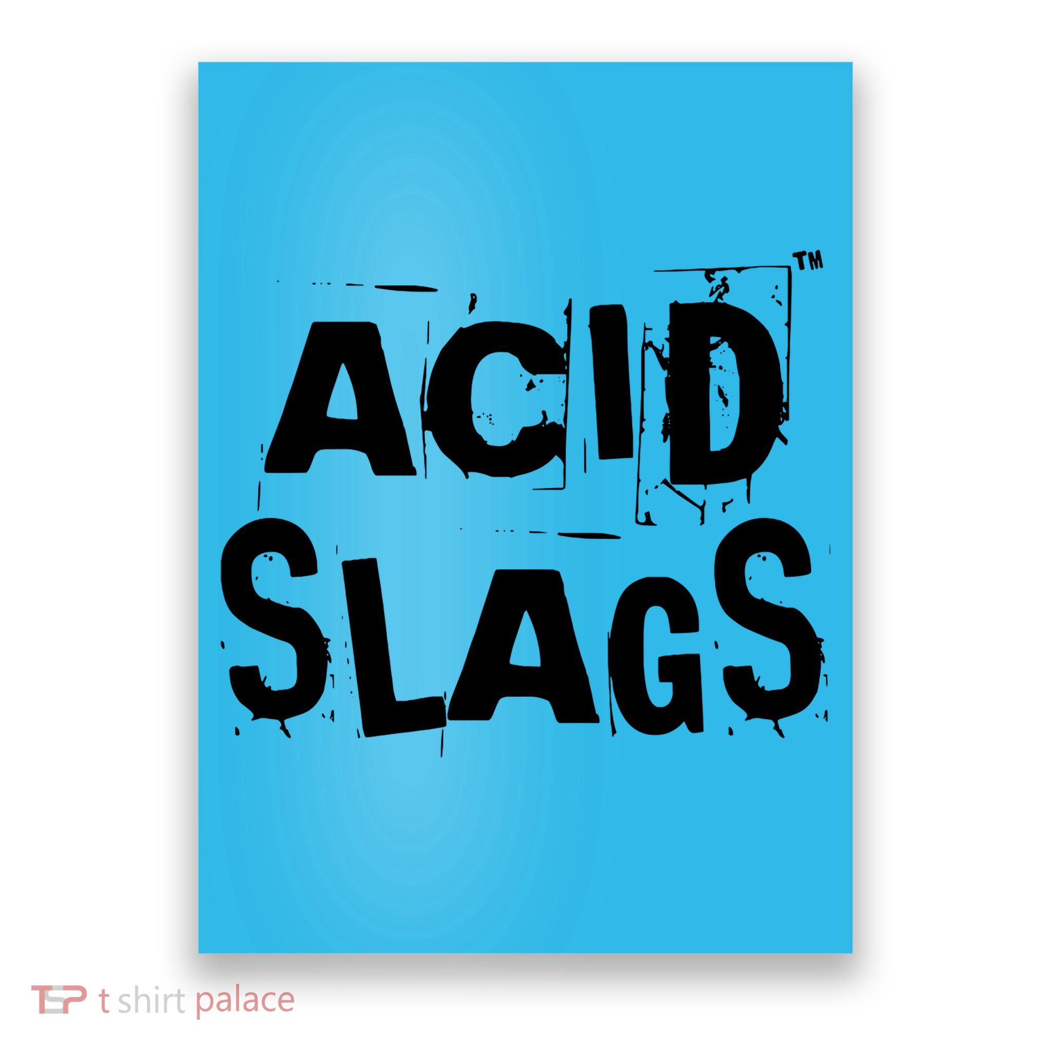 ACID SLAGS Logo Poster