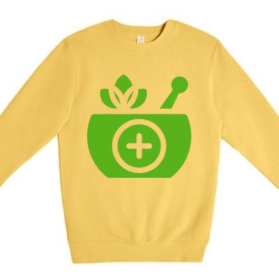 Ayurveda Science Life Indian Healing Art Medicine Dosha Premium Crewneck Sweatshirt