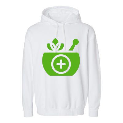 Ayurveda Science Life Indian Healing Art Medicine Dosha Garment-Dyed Fleece Hoodie