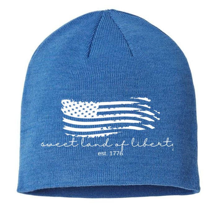 America Sweet Land Of Liberty Est 1776 Patriotic Gift Sustainable Beanie