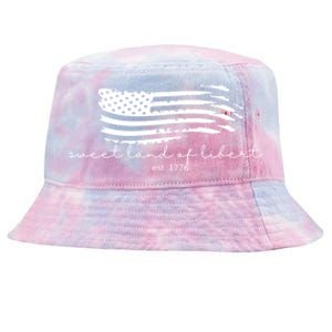 America Sweet Land Of Liberty Est 1776 Patriotic Gift Tie-Dyed Bucket Hat