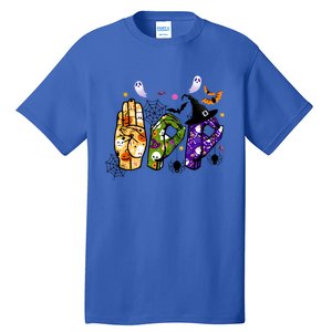 American Sign Language Boo Asl Halloween For Gift Tall T-Shirt