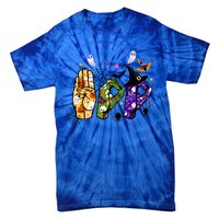 American Sign Language Boo Asl Halloween For Gift Tie-Dye T-Shirt