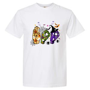 American Sign Language Boo Asl Halloween For Gift Garment-Dyed Heavyweight T-Shirt