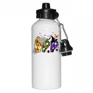 American Sign Language Boo Asl Halloween For Gift Aluminum Water Bottle