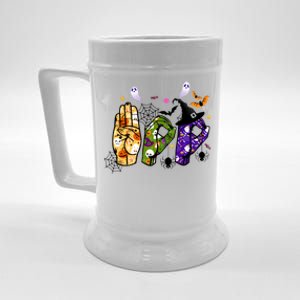 American Sign Language Boo Asl Halloween For Gift Beer Stein