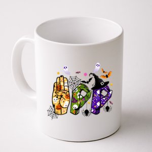 American Sign Language Boo Asl Halloween For Gift Coffee Mug